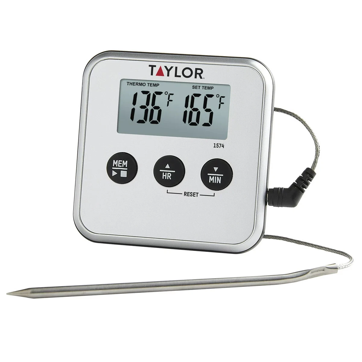 Digital oven thermometer with timer