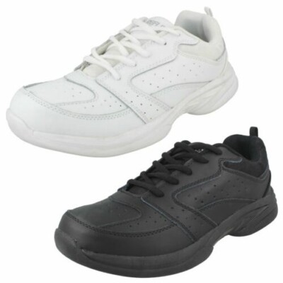 'Herren Reflex' Freizeit Leder Schnürschuhe -A2R124