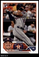 2023 Topps Update #9 Bligh Madris Astros RC 8 - NM/MT