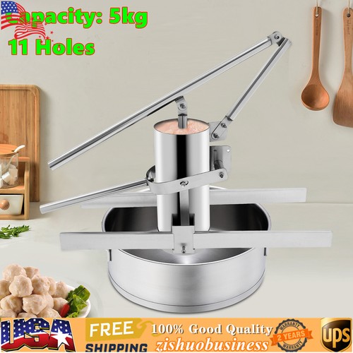 11 Löcher Manuelle Frikadellenmaschine Kommerzielle Frikadellenverarbeitungsmaschine