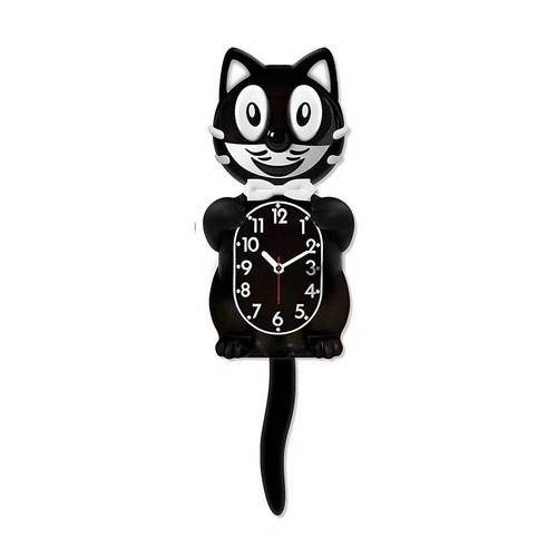 Classic Black Kit Cat Clock, UK Seller! (Animal, Retro, Felix, Klock, Kat) - Picture 8 of 8
