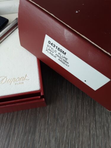 S.T. Dupont silver fountain pen in box - Picture 2 of 9