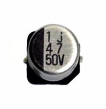 50pc SMD Electrolytic Capacitor 47uF 50V 85   6.3x7.7mm RV3-50V470MF80U-R ELNA
