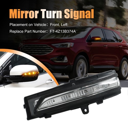 Mirror Mounted Turn Signal LED Light Driver Side for 2015-2021 Ford Edge 2.0L - Picture 8 of 15