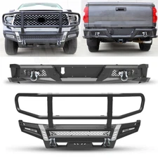 For 2014-2021 Toyota Tundra Off-Road Front or Rear Bumper W/2*LED Lights&D-Rings