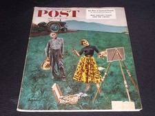 1953 JUNE 6 SATURDAY EVENING POST MAGAZINE - NICE ILLUSTRATED COVER - H 1786