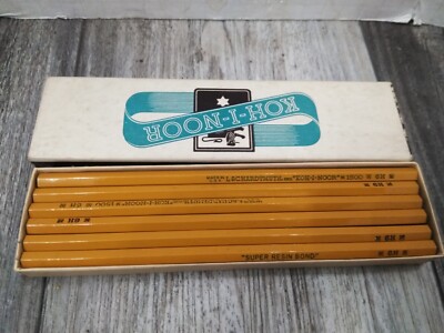 NOS. KOH-I-NOOR L&C Hardtmuth DRAWING / DRAFTING  PENCILS 1500 6H W/BOX (12PK)