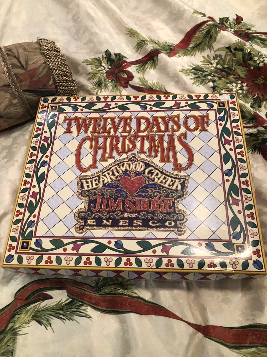 TORIART イタリア製　ヴィンテージ デイズニー　オーナメント 5点セット Jim Shore Twelve Days Of Christmas Hanging Ornaments Heartwood