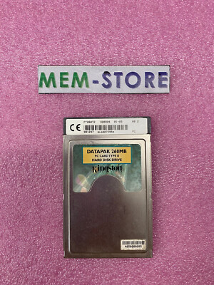 Datapak 260MB PC Card type II hard disk drive DP-PCM2/260 Rare!