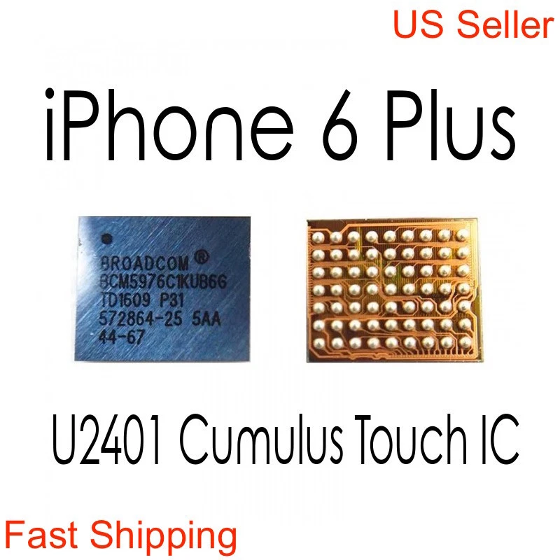 x3 iPhone 6 & 6+ Plus Touch Screen IC Chip U2401 U2402 Black & Silver 343S0694 - Image 4 of 4
