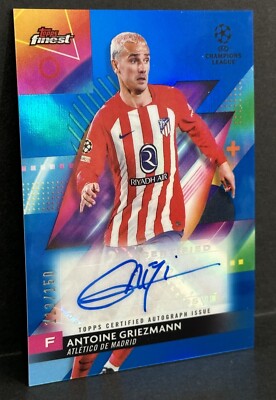 2023-24 Topps Finest UEFA Club Competition Antoine Griezmann Auto