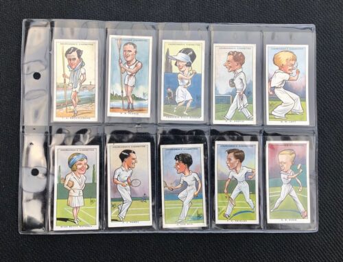 Original 1931 Churchman Sporting Celebrities Rare Full Set Of 50 Cards - Picture 10 of 11