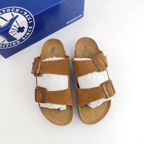 Birkenstock Arizona Wildleder Nerz Schnallen Sandalen - normale/weite Schuhe - Bild 6 von 7