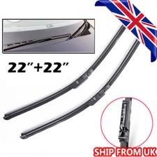 2PC Front Windscreen Wiper Blades Set For Audi A6 S6 RS6 C6 4F 04-11 22"/22"