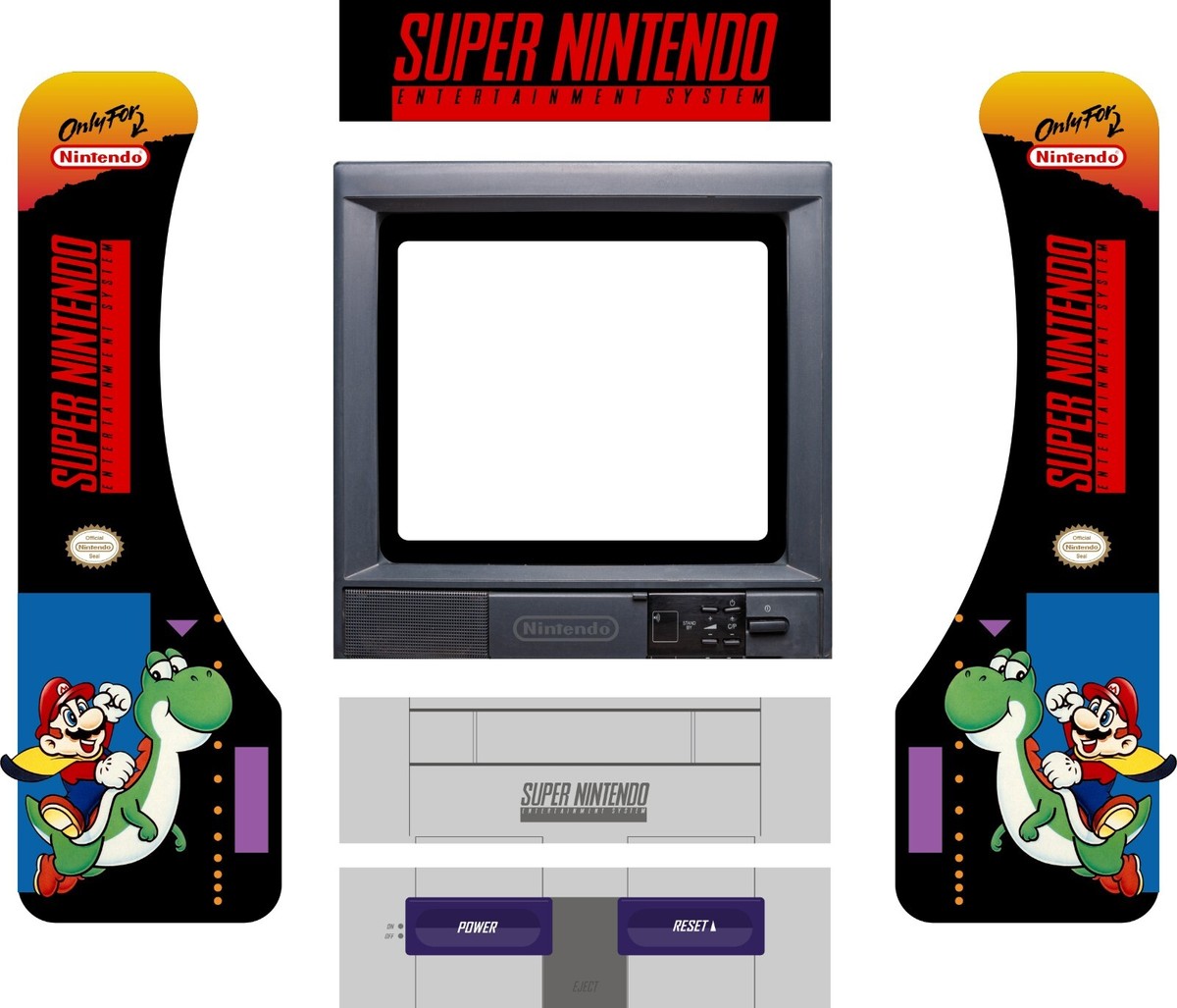 Arcade1Up Partycade Decal Kit - New Skins for your Party Arcade1Up Partycade Decal Kit - New Skins for your Party