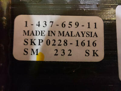 21ZZ69 SONY TRANSFORMER, 1-437-659-11, 120VAC --> (51.6 21ZZ69 SONY TRANSFORMER, 1-437-659-11, 120VAC --> (51.6