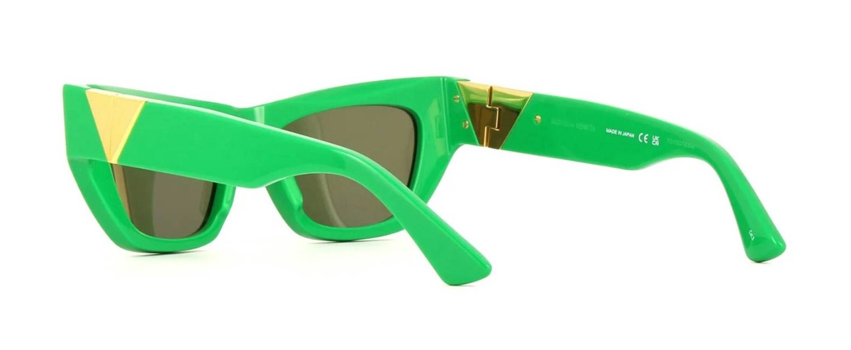 Bottega Veneta BV1177S Green/Grey (003) Sunglasses | eBay