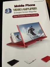 3 D MOBILE PHONE VIDEO AMPLIFIER ENLARGED SCREEN MAGNIFIER