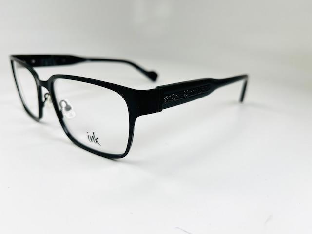 New INK Matte Black SABER Eyeglasses with Shiny Black 