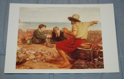 Sir John Everett Millais: JUNGE VON RALEIGH große Kunstpostkarte & Umschlag NEU
