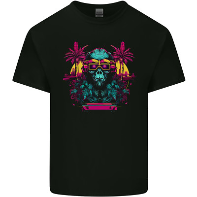 A Cyberpunk Monkey Kinder T-Shirt Kinder