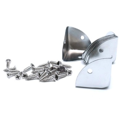Corner Edge Safety Bumpers 1.3'' Side Length Metal Edge Guard Solid Corner Pro...