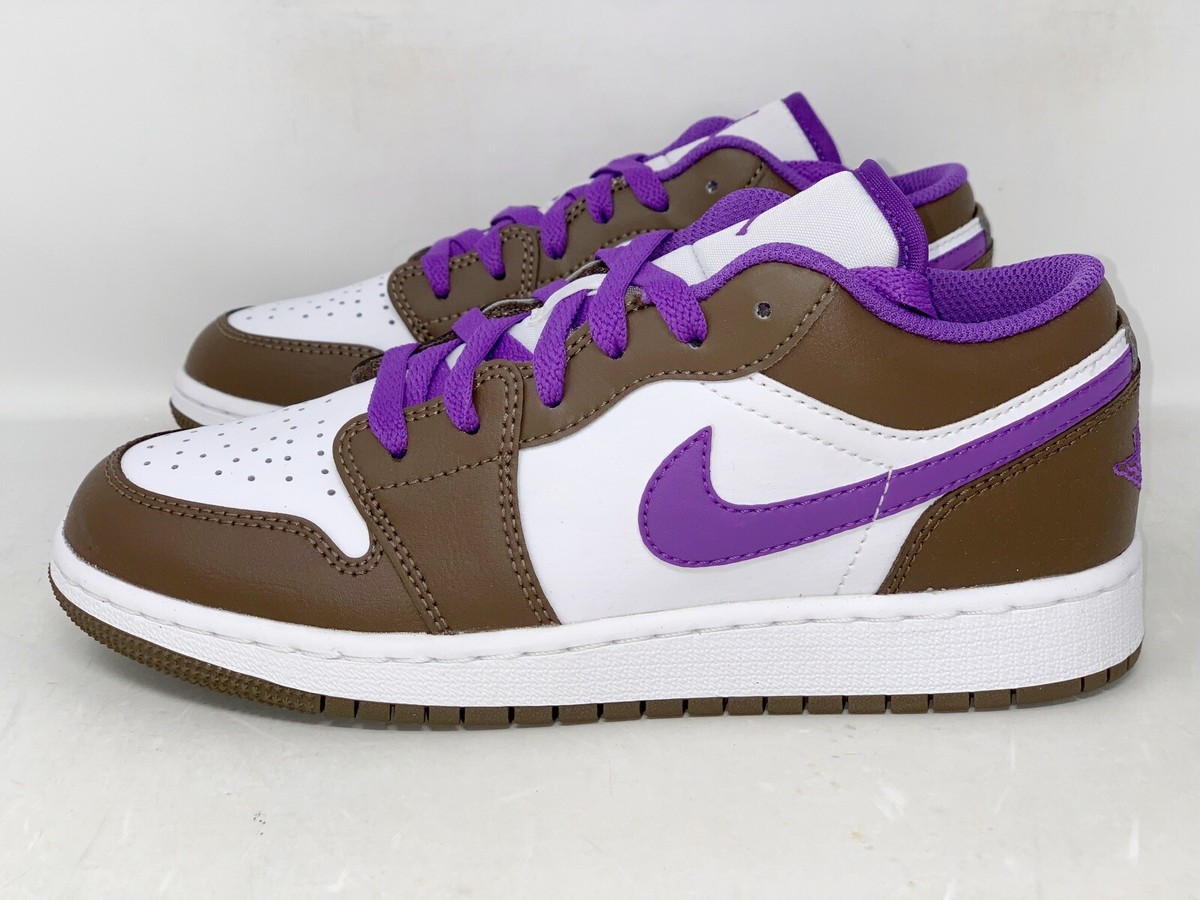 Nike Air Jordan 1 Low ブラウン/ホワイト/パープル Air Jordan 1 Low 