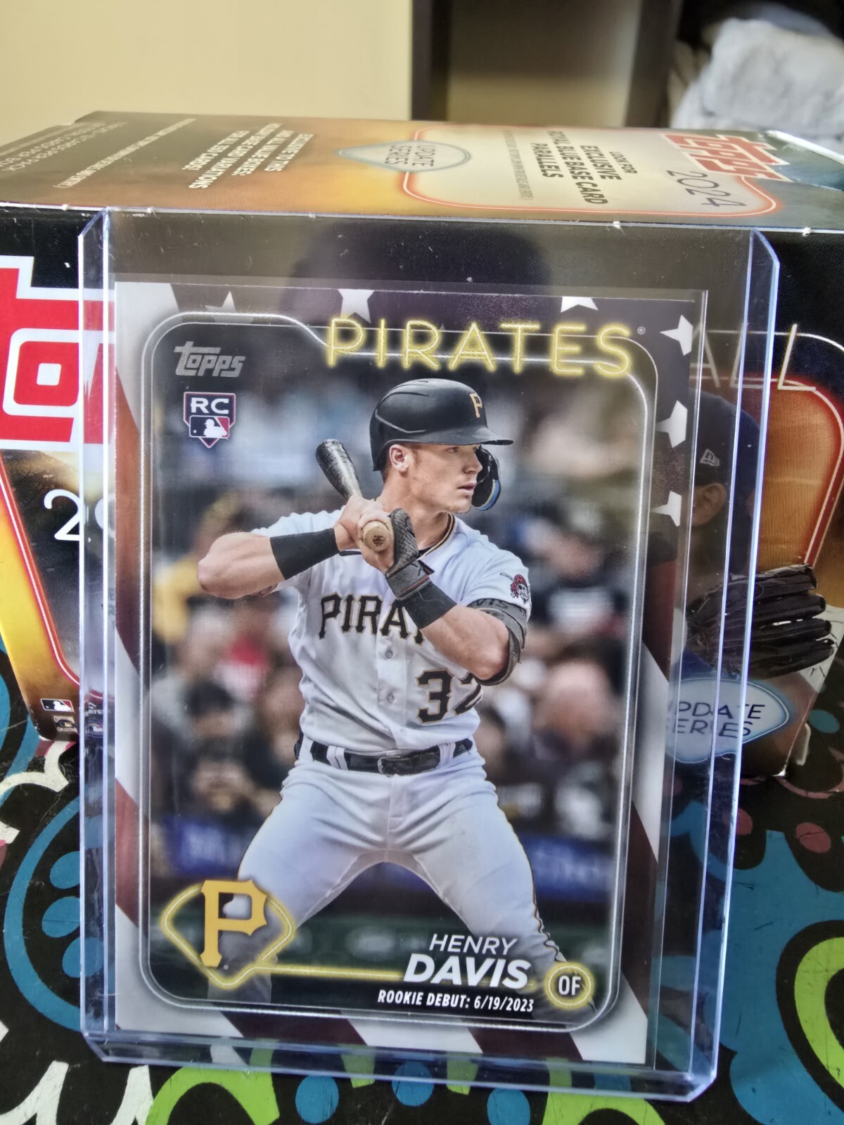 2024 Topps Update Henry Davis RC Rookie Debut US162 🇺🇸 Independence Day #/76