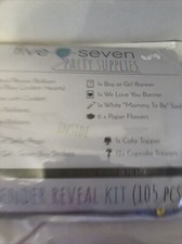 Gender REVEAL Party Supplies, Baby Shower Boy or Girl Decoration Kit -105 PIECES