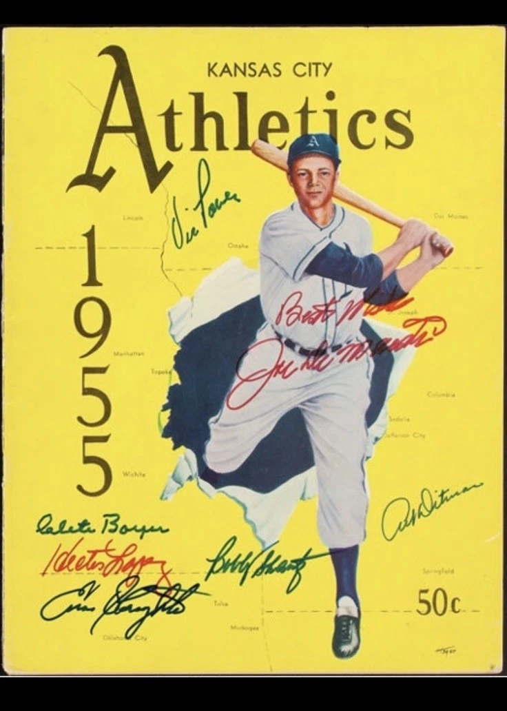 Baseball Kansas City Athletics 1955 Vintage Sports Memorabilia for sale |  eBay