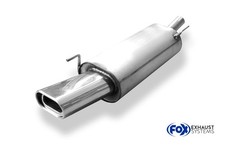 FOX Sportauspuffanlage ab Kat 1x135x80mm eingerollt VW Golf 4 Cabriolet Bj 97-06