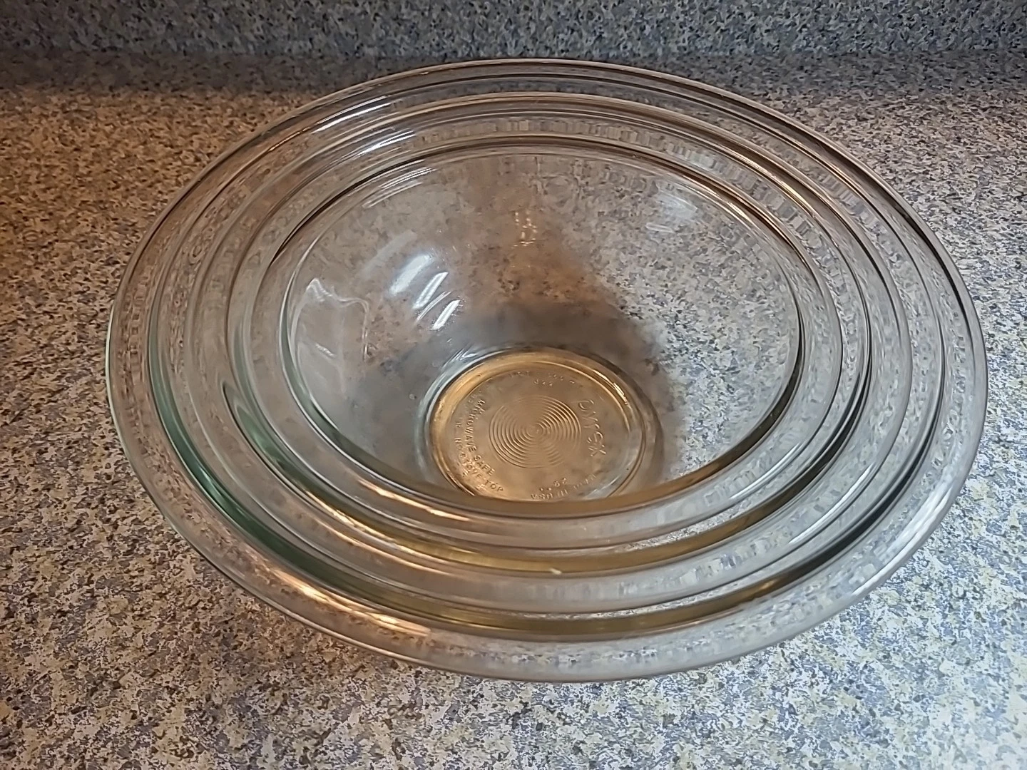 Vintage Pyrex Glass Mixing Bowl Set (3-Piece) #322 #323 & #325 Great Condition