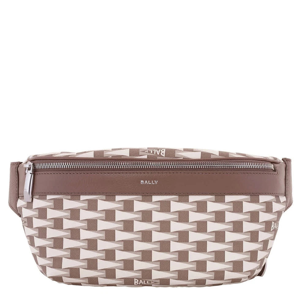 Bally Geometric Pattern Leather Belt Bag MAS01V-I8N0P