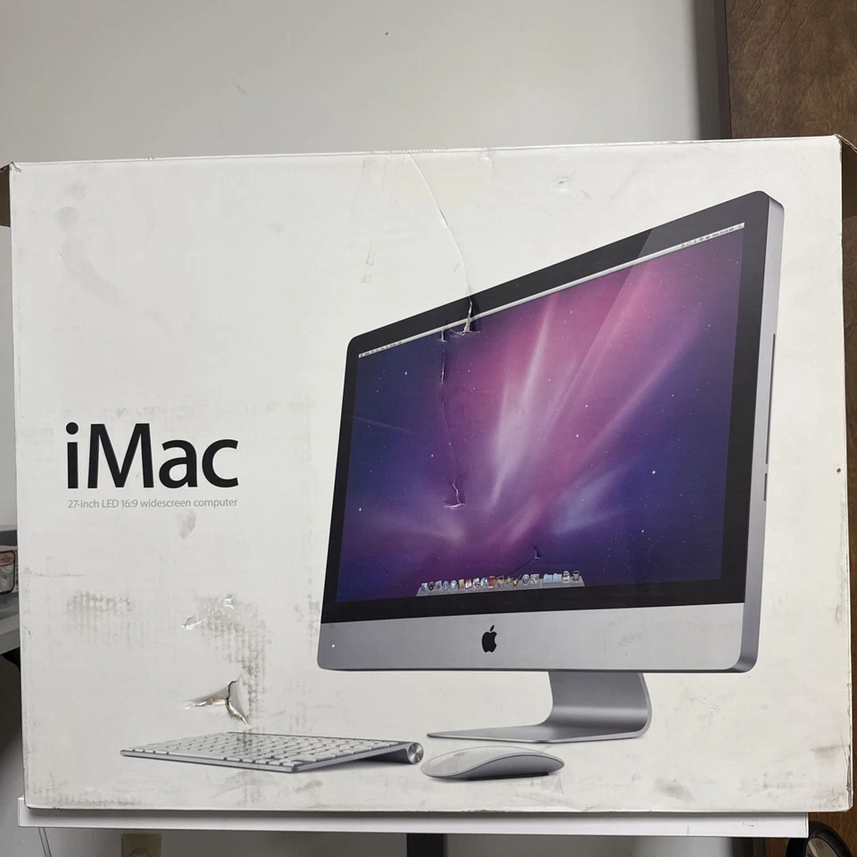 Apple iMac A1312 27 Inch Display Intel Core Desktop- Working- Hard Drive Removed - Image 4 of 4