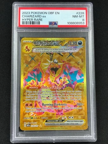Pokemon 2023 Charizard EX 228/197 PSA 8