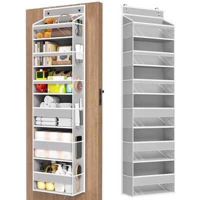 Over The Door Organizer, 6 Shelf Door Hanging Organizers with 6 Large Capacit...