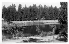 1940s De Sabla California PG&E Reservoir Eastman B-8862 Postcard 25-9943