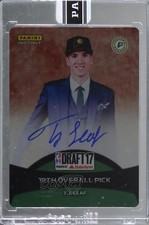 2017-18 Panini Instant Draft 17 Metal Auto Green 4/10 TJ Leaf #PIC-TJ Auto im4