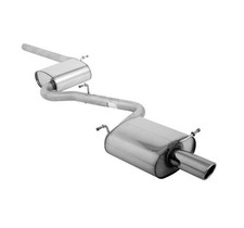Audi A4 B6 B7 Frontantrieb BASTUCK Sportauspuff Komplettanlage 90mm