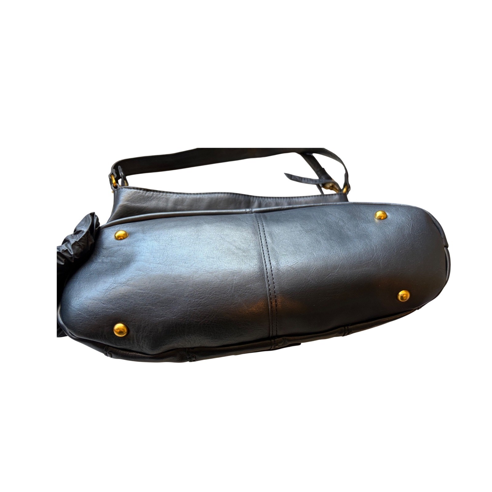 American Leather Co Black Patchwork Whipstitch Le… - image 7