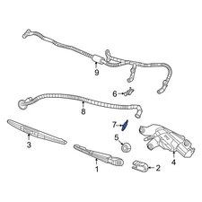 For Jeep Grand Cherokee L 21-24 Jeep Rear Lower Back Glass Washer Nozzle
