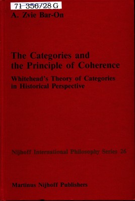 The Categories and the Principle of Coherence: Whiteheads Theory of Categories 