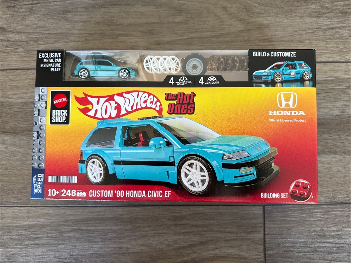 Mattel Hot Wheels Brick Shop Custom '90 Honda Civic EF The Hot