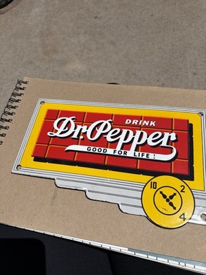 Porcelain Dr Pepper Sign