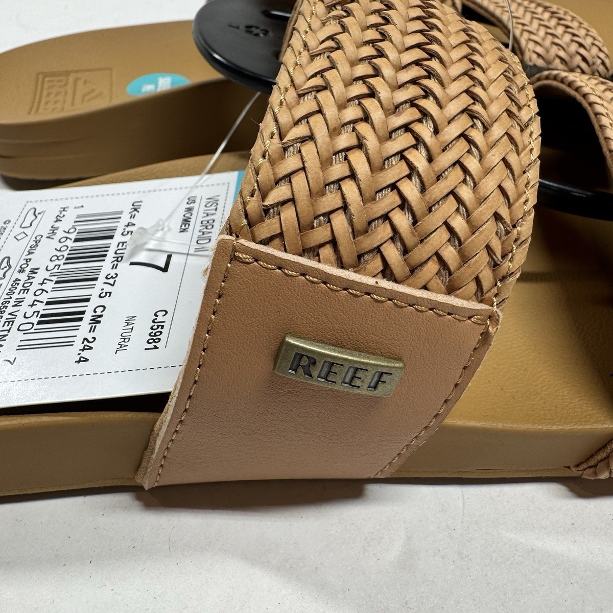 Reef Womens Vista Braid II Natural Size 7 | eBay