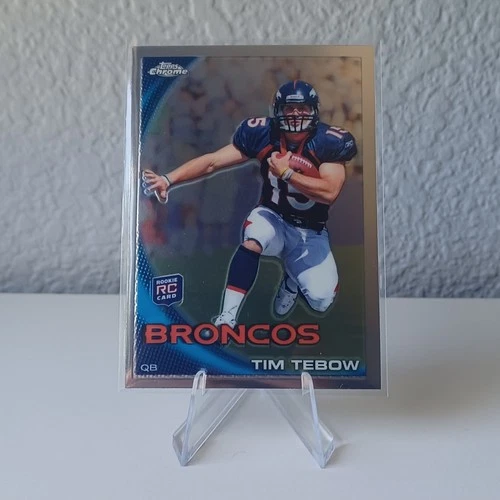 2010 Topps Chrome - Tim Tebow #C100 Leaping (RC)