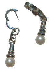 Esprit Ohrringe Damen Silber Perlen Klassisch Elegant Hänger