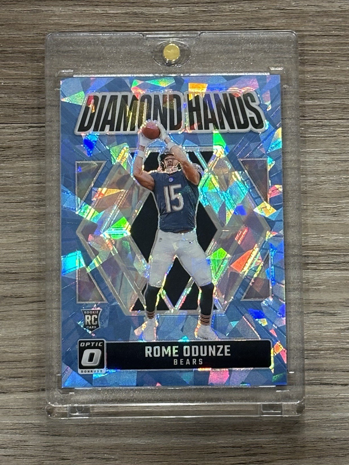 2024 PANINI DONRUSS OPTIC DIAMOND HANDS ICE #1 ROME ODUNZE /15