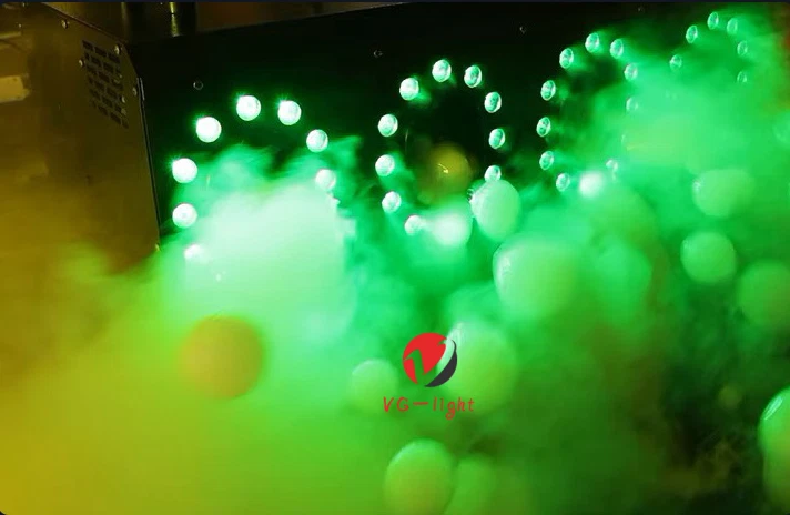 1500w Led Fog Machine Automatic Smoke Bubble Machine Party Wedding Disco Haze - Image 2 of 4