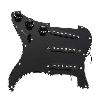 Loaded Pickguard 3 Single Coil Drahtplatte Teile für Fender Strat E-Gitarre